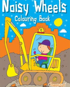 Space & Noisy Wheels Colouring Book