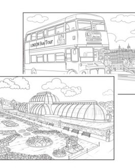 Famous Places – London, Advanced Colouring Book