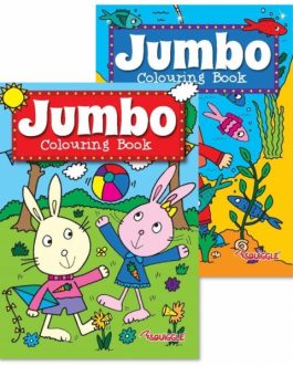 Jumbo Colouring Book 1 & 2