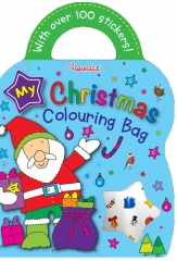 Christmas Colouring & Sticker Bag Book