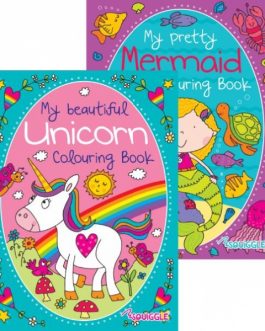 Unicorn & Mermaid Colouring Books