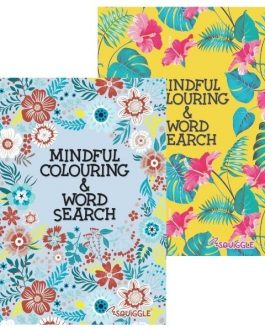 A5 Mindfulness Colouring Wordsearch Book 1 & 2