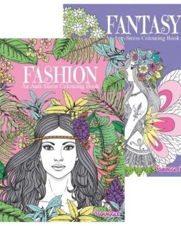 Fashion & Fantasy Anti-Stress Colouring Books