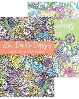 Zen Doodle & Mindfulness Anti-Stress Colouring Books