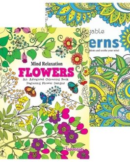 Flowers & Patterns Advanced Colouring Book 3 & 4