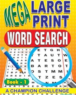 Mega Large Print Word Search Book 1 & 2