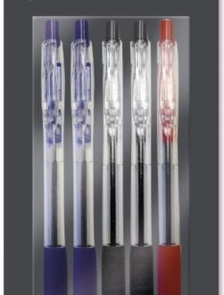 5pk Retractable Ballpoint Pens