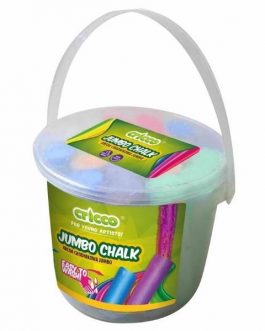 Jumbo Chalk in Bucket, 20pcs