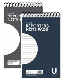 Reporters Note Pad 5″x8″, 3pk Asst 1