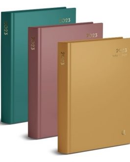 2023 A4 Page a Day Colour Block Diary (Half Page Weekends)