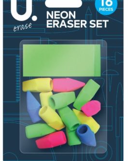 Neon Eraser Set