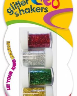 Glitter Shakers, 4pk Assorted