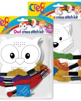 Cross Stitch Kit – Fox & Owl