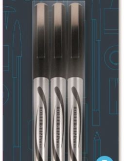 Rollerball Pen Set, 3pk Black