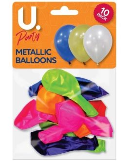 Metallic Balloons, 10pk