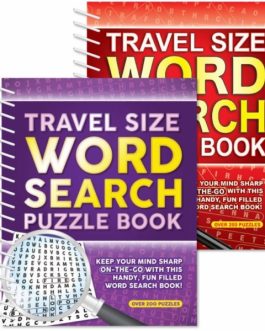 Travel Size Word Search, Spiral Bound