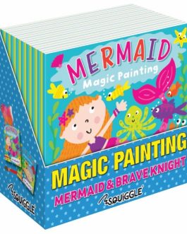 Knight & Mermaid Magic Painting Book, 20x20cm