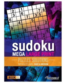 Mega Large Print Modern Sudoku Book 1 – Easy & Medium