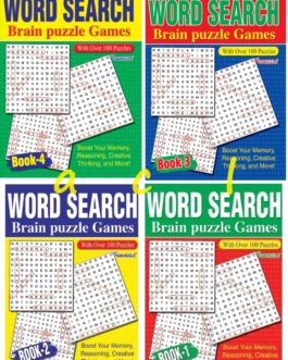 Word Search Books 1, 2, 3 and 4 (Brain Puzzle games)