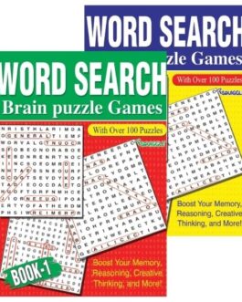 Word Search Books 1, 2, 3 and 4 (Brain Puzzle games)